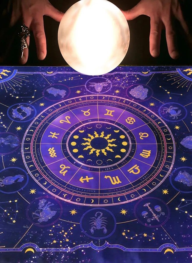 Vihaanta Tarot Cloth, Tarot Deck, Premium Purple Tarot Mat for Card Reading, Soft Spread Divination Cloth for Spiritual Practices, Includes One Purple Tarot Cloth(49 * 49cm) - Image 3